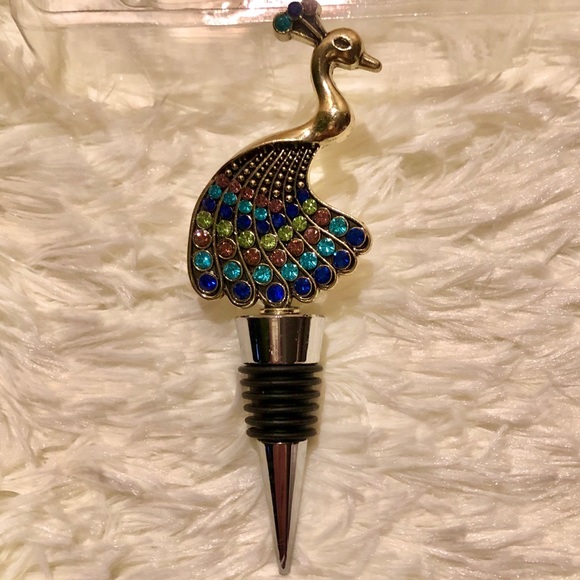 CRYSTAL ENCRUSTED ELEPHANT WINE TOPPER!! BNIB & NEVER USED!! - Picture 6 of 9